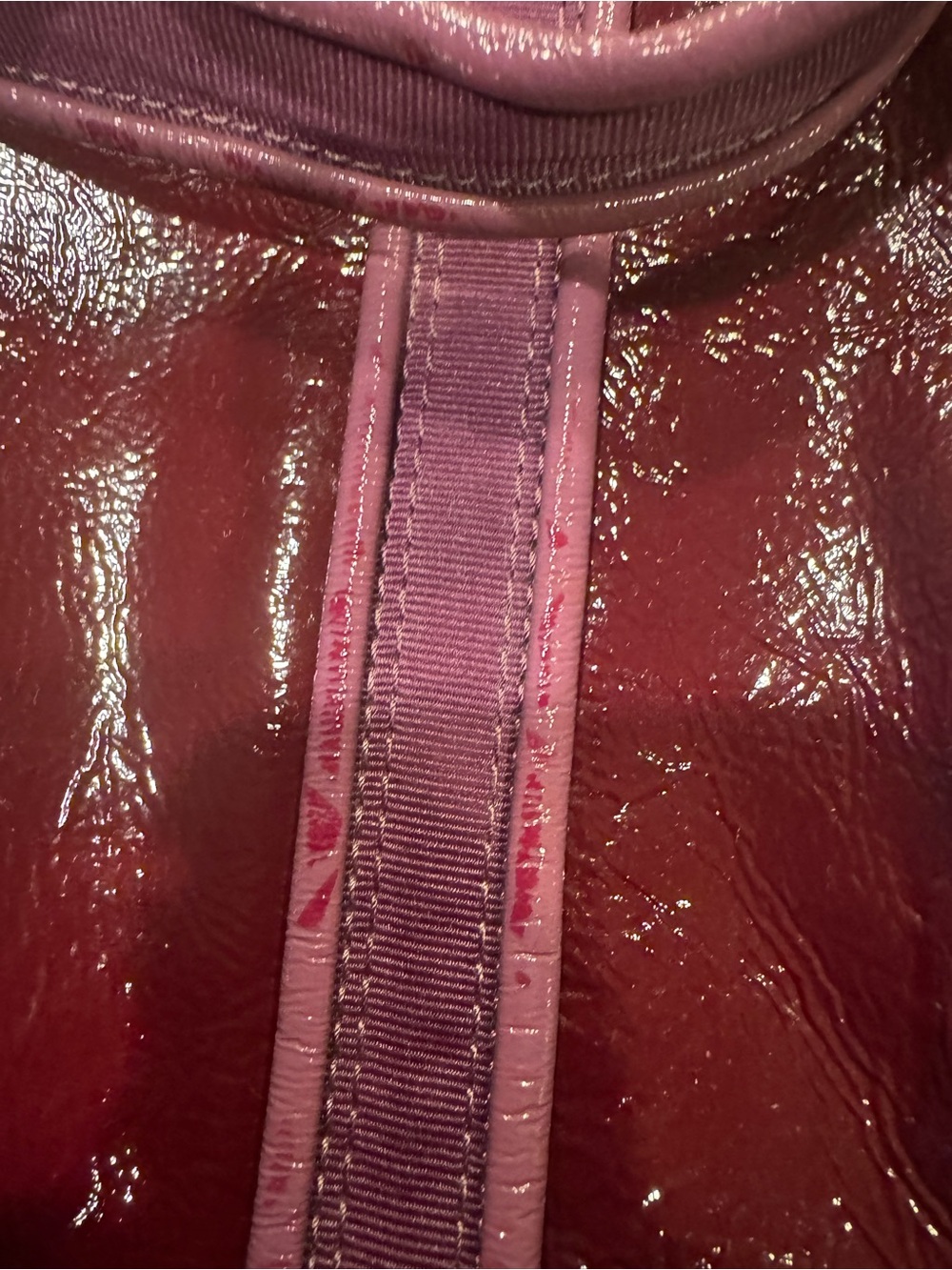 Coach - Poppy Patent Plum Tote with Front Zip Pockets - Picture 4 of 10